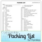 Packing List Printable - Customizable for travel planning | StuffedSuitcase.com family vacation tip