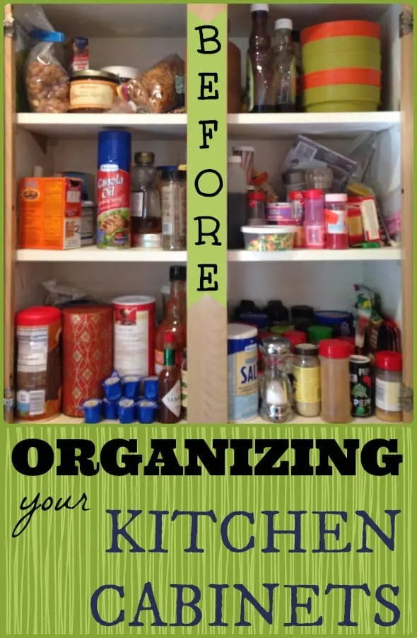 organized kitchen before and after