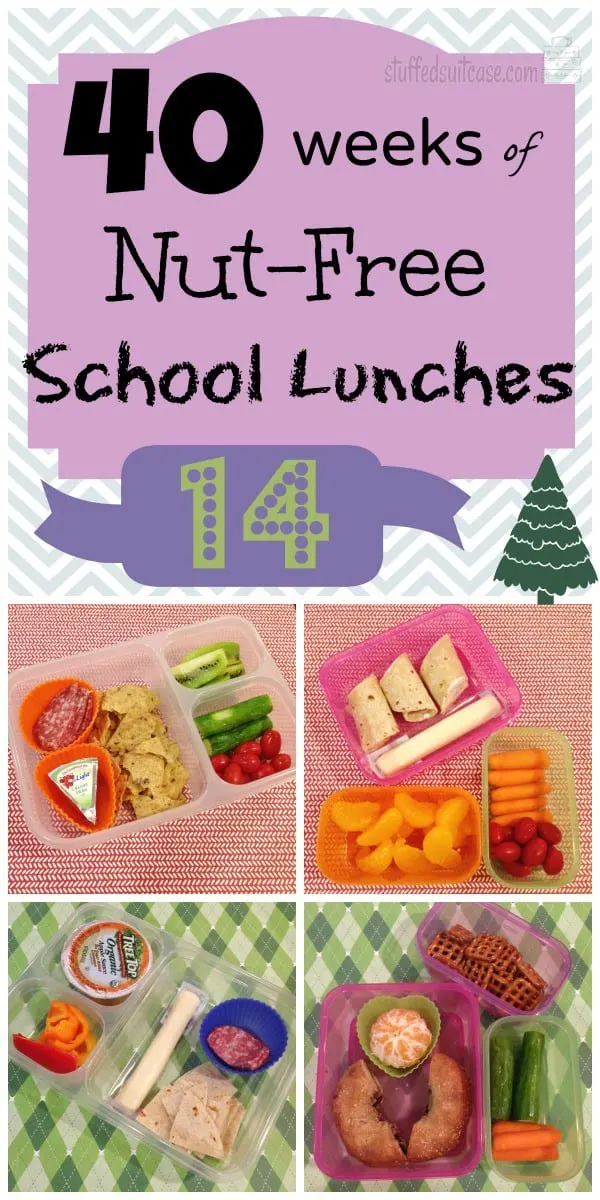 Week 14 of 40 Weeks of Nut Free School Lunches for Kids - lunchbox ideas StuffedSuitcase.com