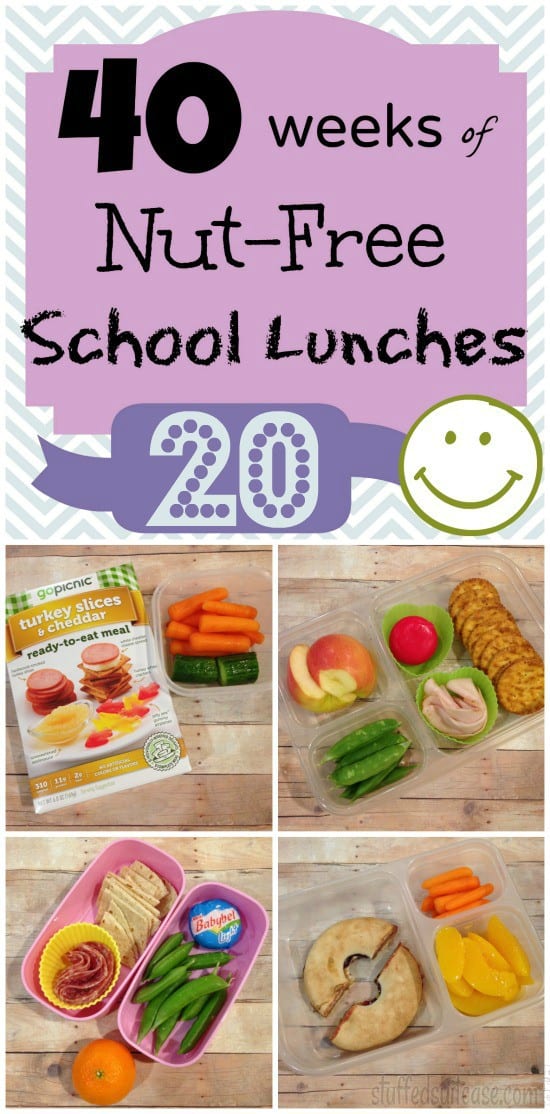 Week 20 of 40 Weeks of Nut Free Kids School Lunch Ideas - lunchbox packing StuffedSuitcase.com
