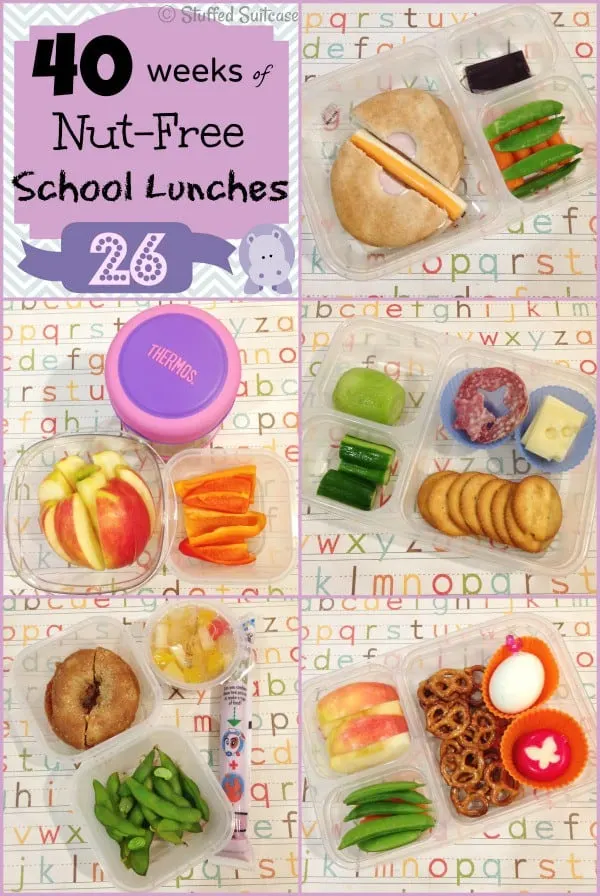 Kids Nut Free School Lunch ideas: Week 26 of 40 StuffedSuitcase.com lunchbox
