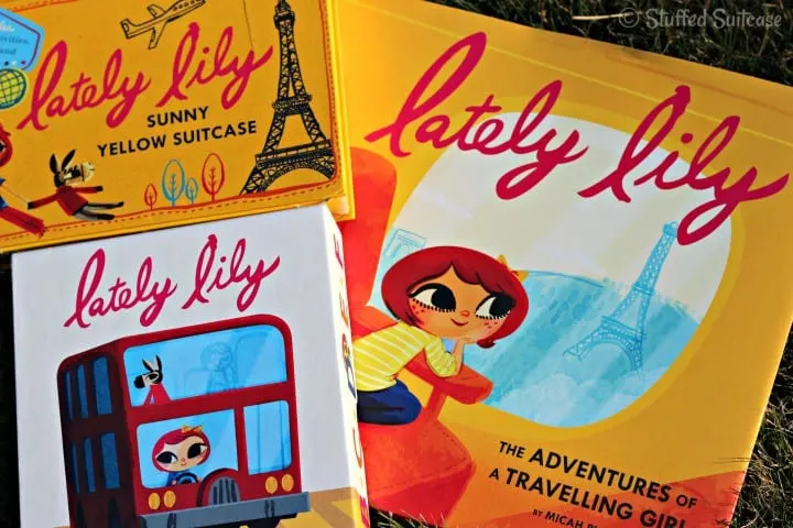 Lately Lily: The Adventures of a Travelling Girl Giveaway for book, suitcase activities, flash cards StuffedSuitcase.com