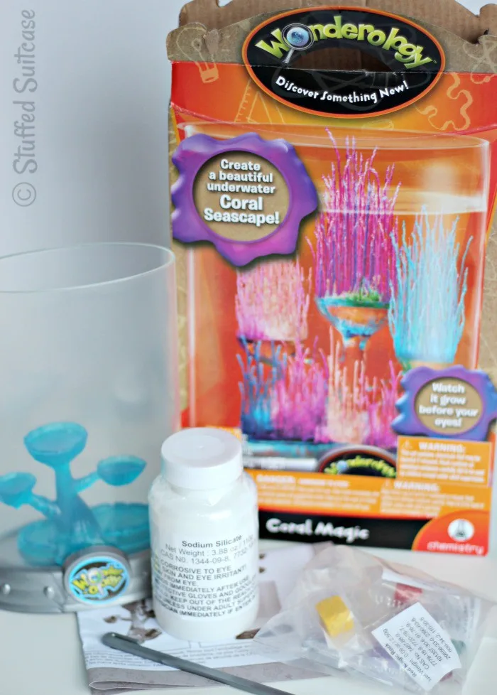 Wonderology Coral Magic Science Kit Contents