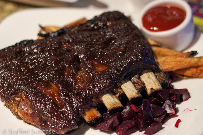 Ribs - this KC girl would say stick to the seafood dishes. The beets were delish though!