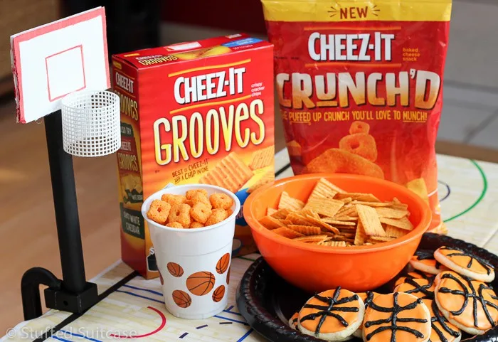 Great game and snacks perfect for a basketball party theme