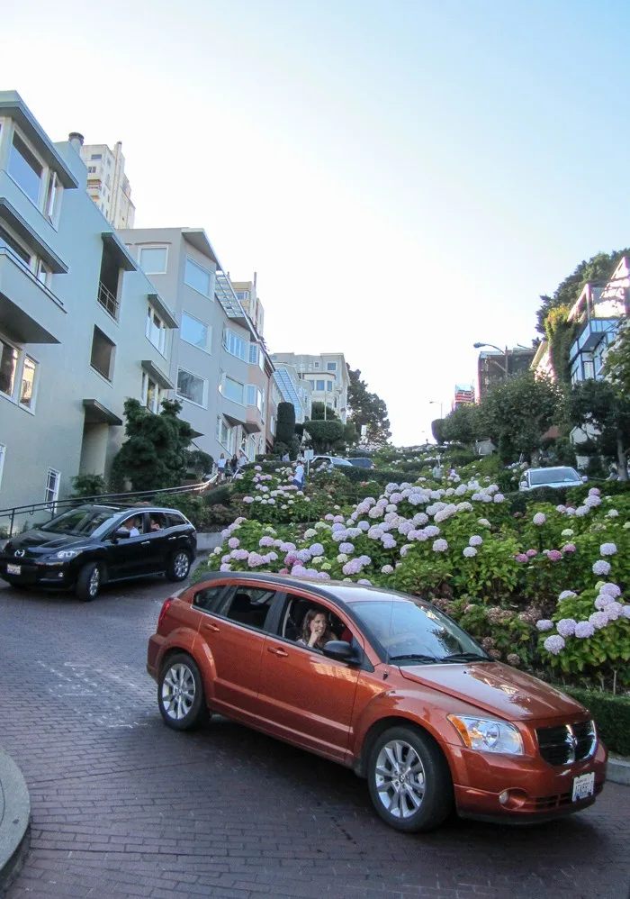 At the "end" of Lombard Street in San Fransisco 