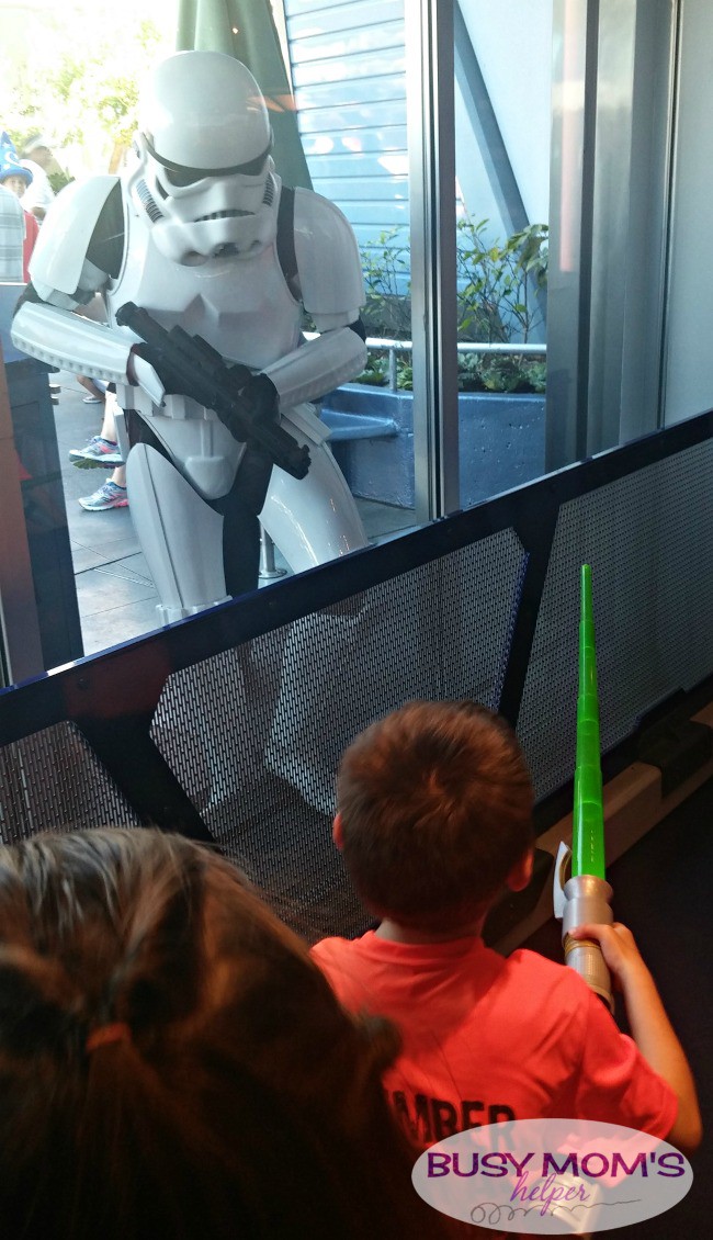 meeting disney characters storm trooper at disneyland