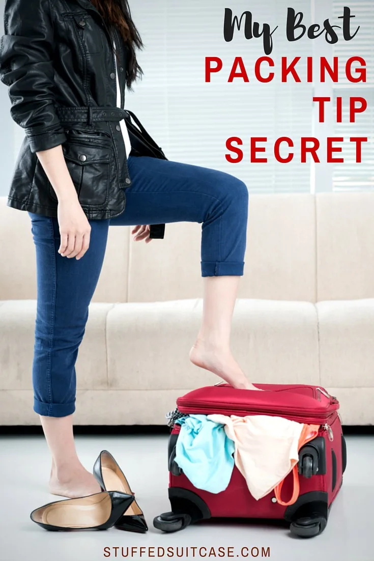 Before you head out on your vacation, you must read this! It's my number one and best packing tip secret you need before you start packing a suitcase!