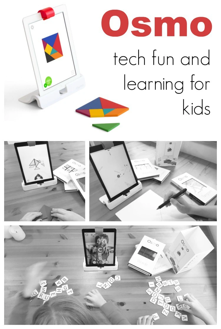 Fun technology great to help kids learn and play with words, numbers, physics, drawing, and shapes! Osmo is a fun game that will engage your kids!
