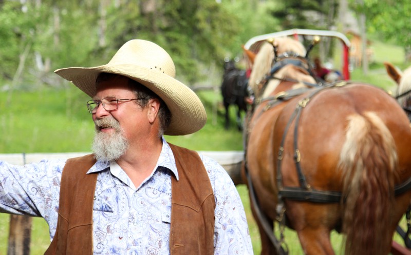 Bruce Anfinson, owner of the Last Chance Ranch and operator for the Wagon Ride Dinners