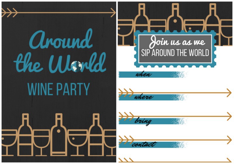 Around The World Party Invitation Ideas 4