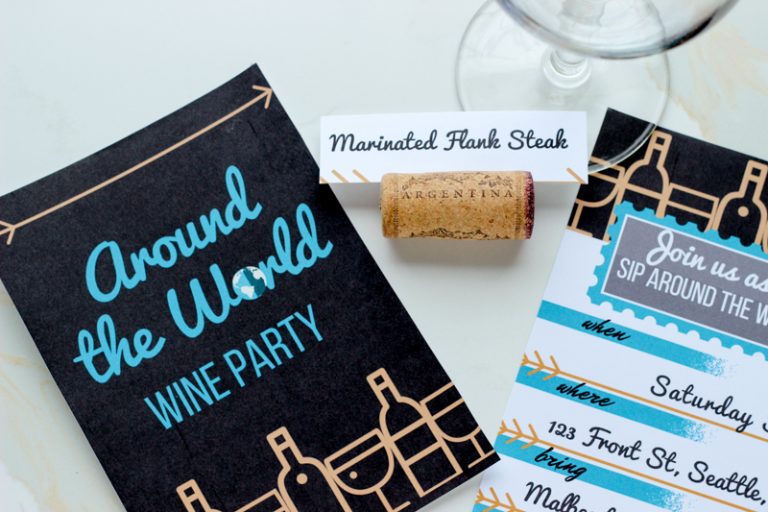 Around the World Wine & Dinner Party Ideas
