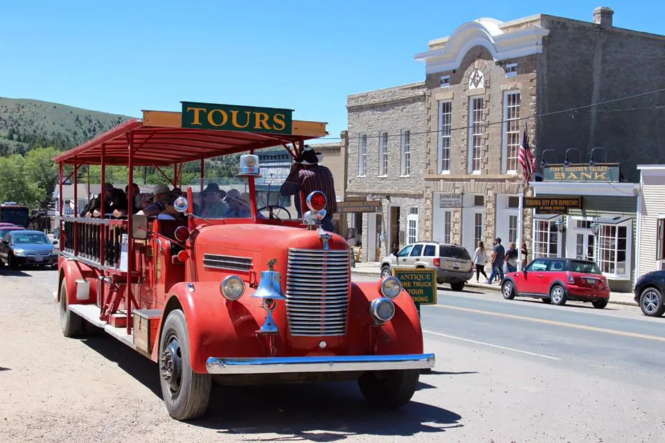 Take a tour of Virginia City aboard a Fire Truck