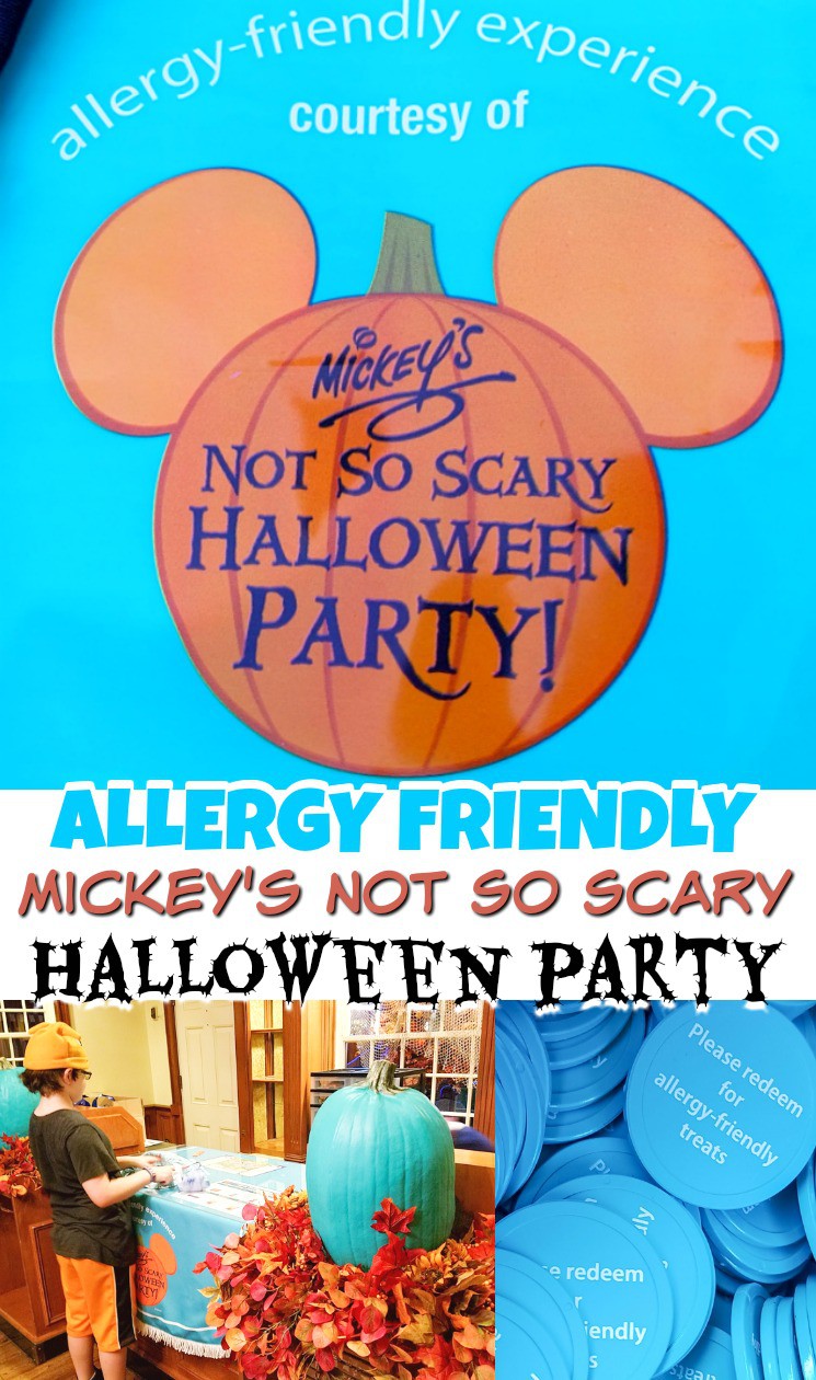 Heading to Disney World with allergies? Mickey's Not So Scary Halloween Party offers allergy-friendly food options, here's how to get safe treats for allergy kids!