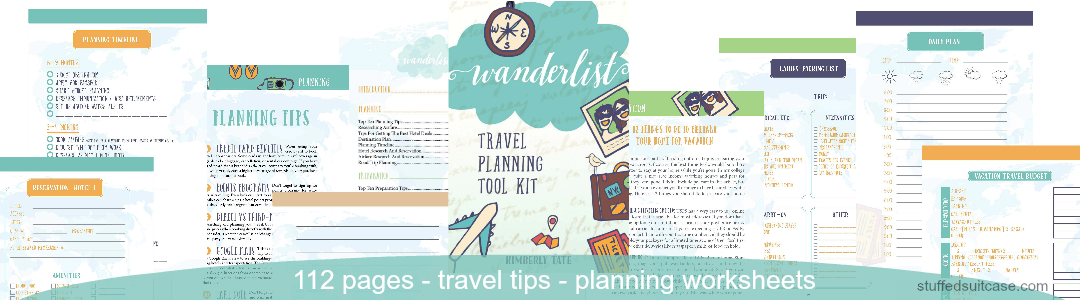 wanderlist travel book pages