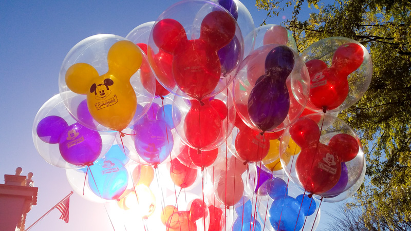 colorful disney balloons