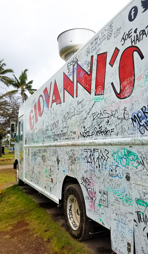 Visiting Giovanni's Shrimp Truck on the North Shore of Oahu is a definite must do on your trip