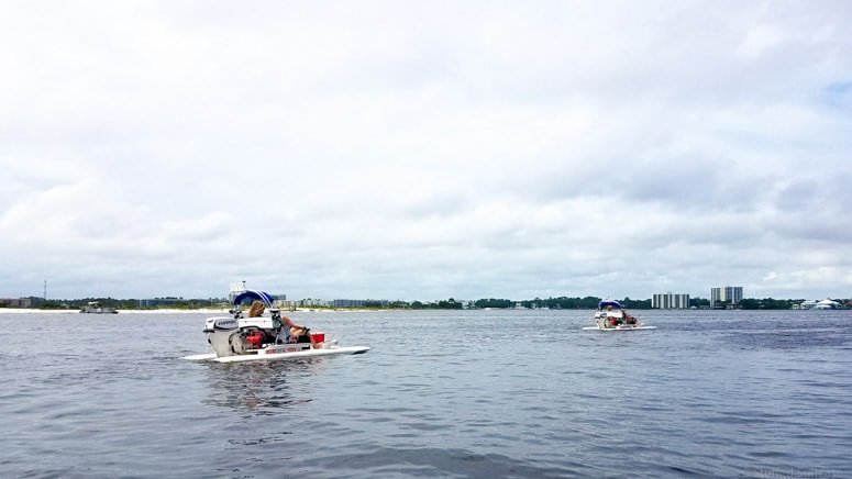 CAT boats out on the water in gulf shores, AL 