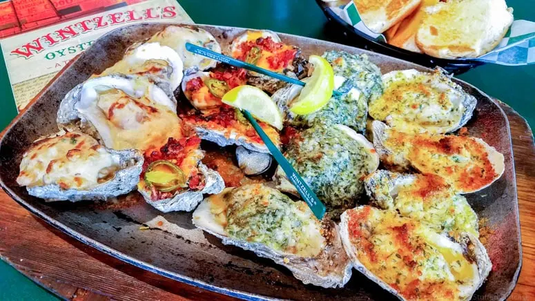 alabama oysters at wintzell's oyster house restaurant in mobile, alabama