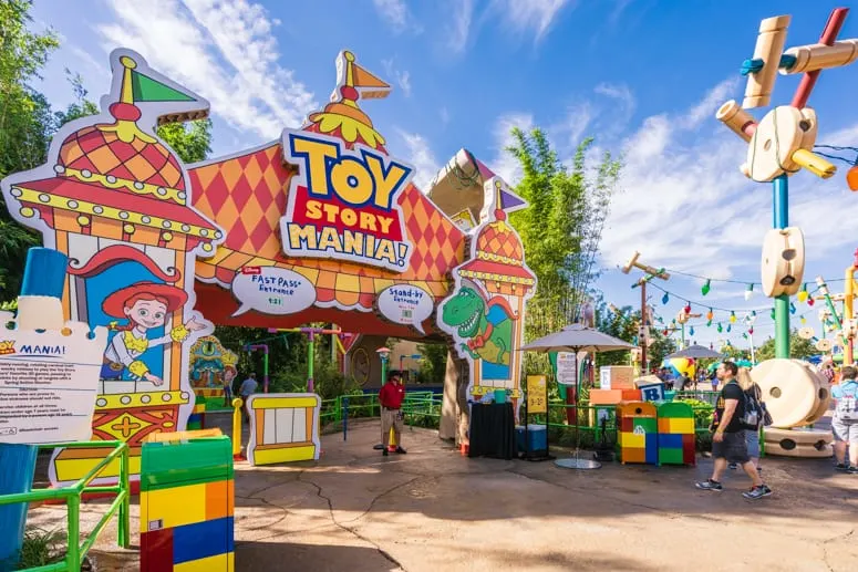 ride entrance for toy story mania! in disney world florida