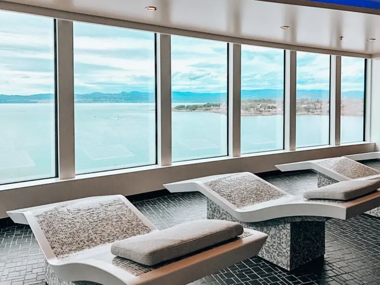 mandara spa thermal suite on Norwegian Bliss