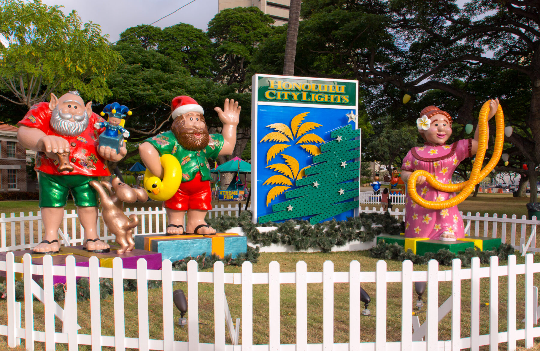 character display for honolulu city lights christmas