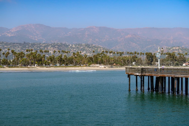 santa barbara view from stearns wharf