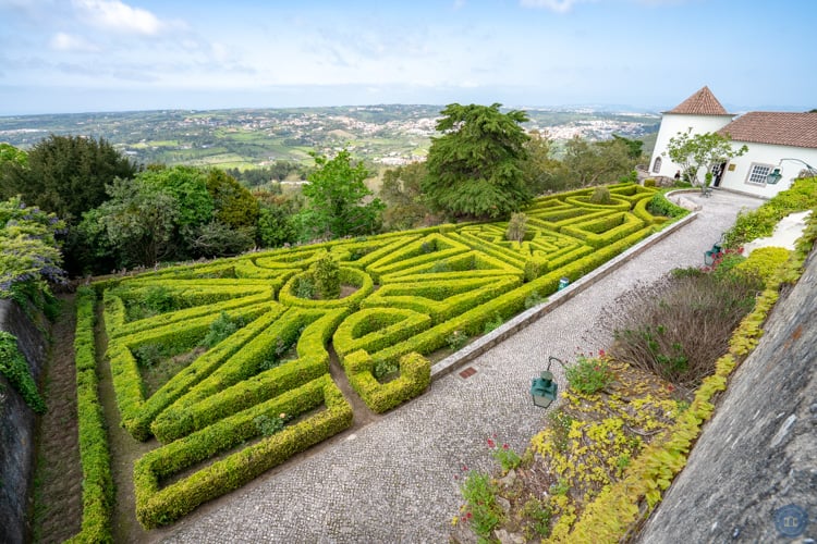 view from the palacio de seteais