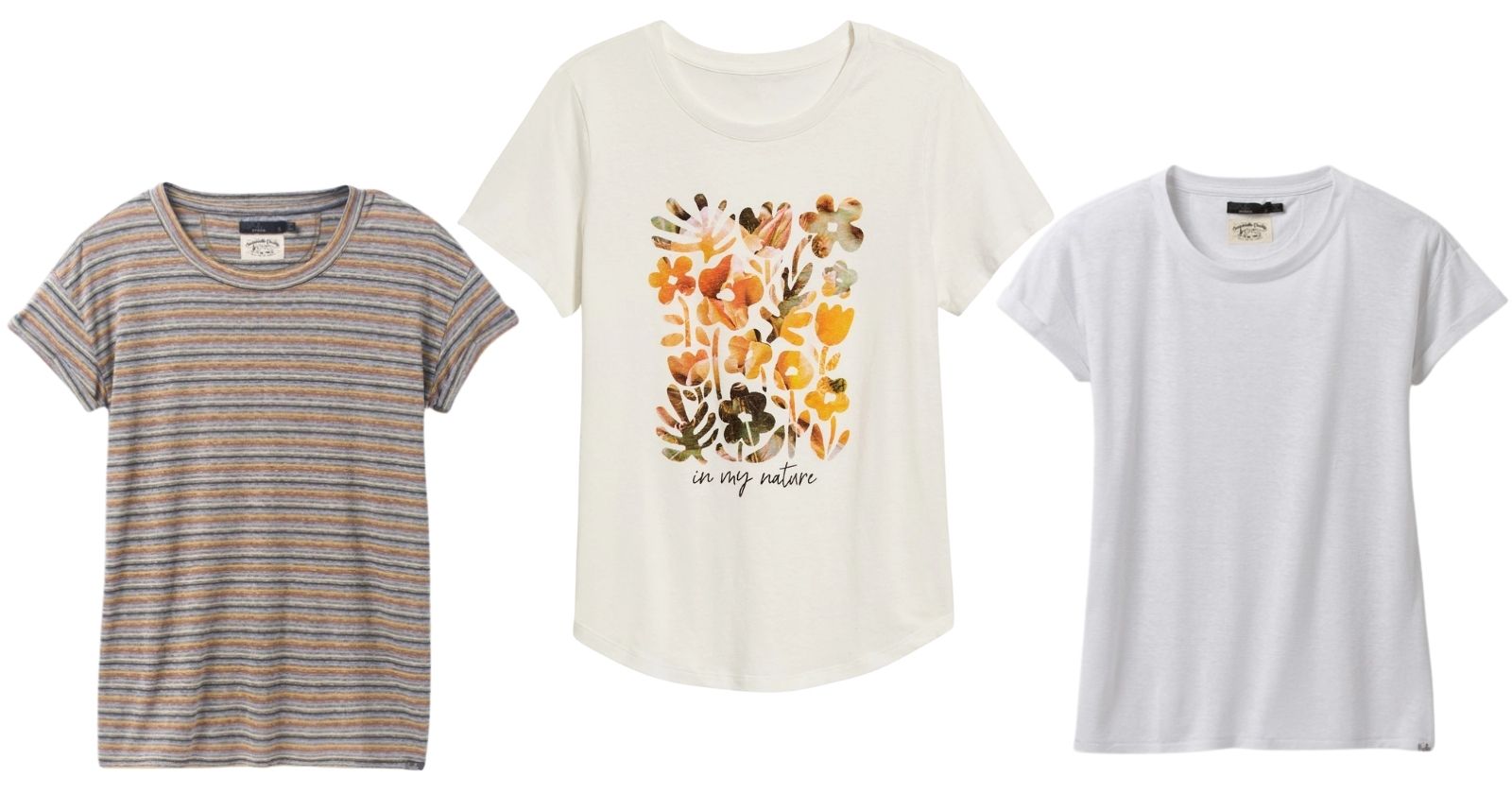 three shirts that are great to wear on a long flight