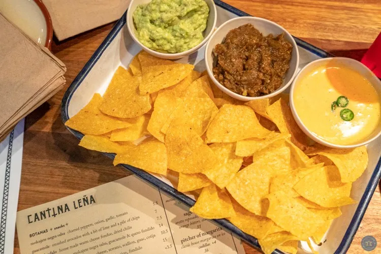 chips and salsa at cantina lena in seattle