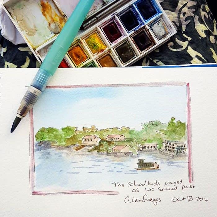 watercolor travel journal ideas