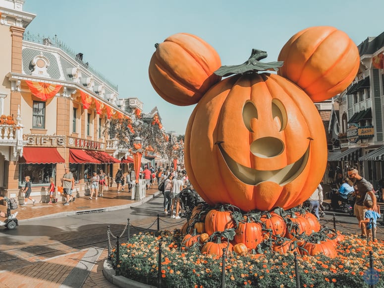 Disneyland Halloween huvudgata pumpa