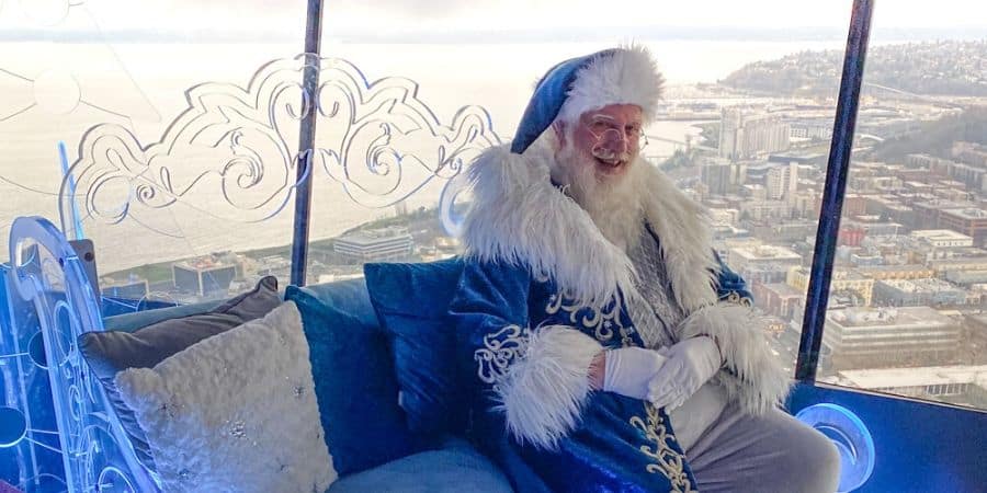 santa at the space needle