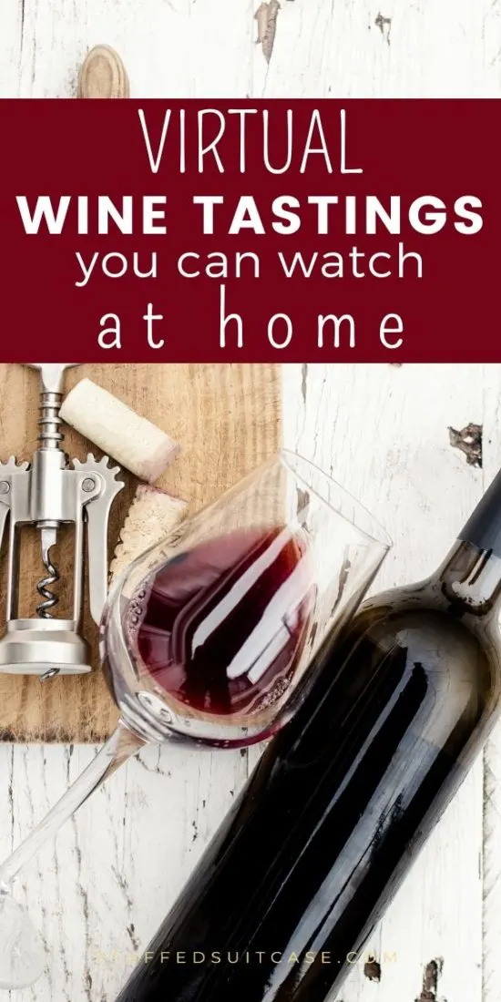 virtual wine tasting at home
