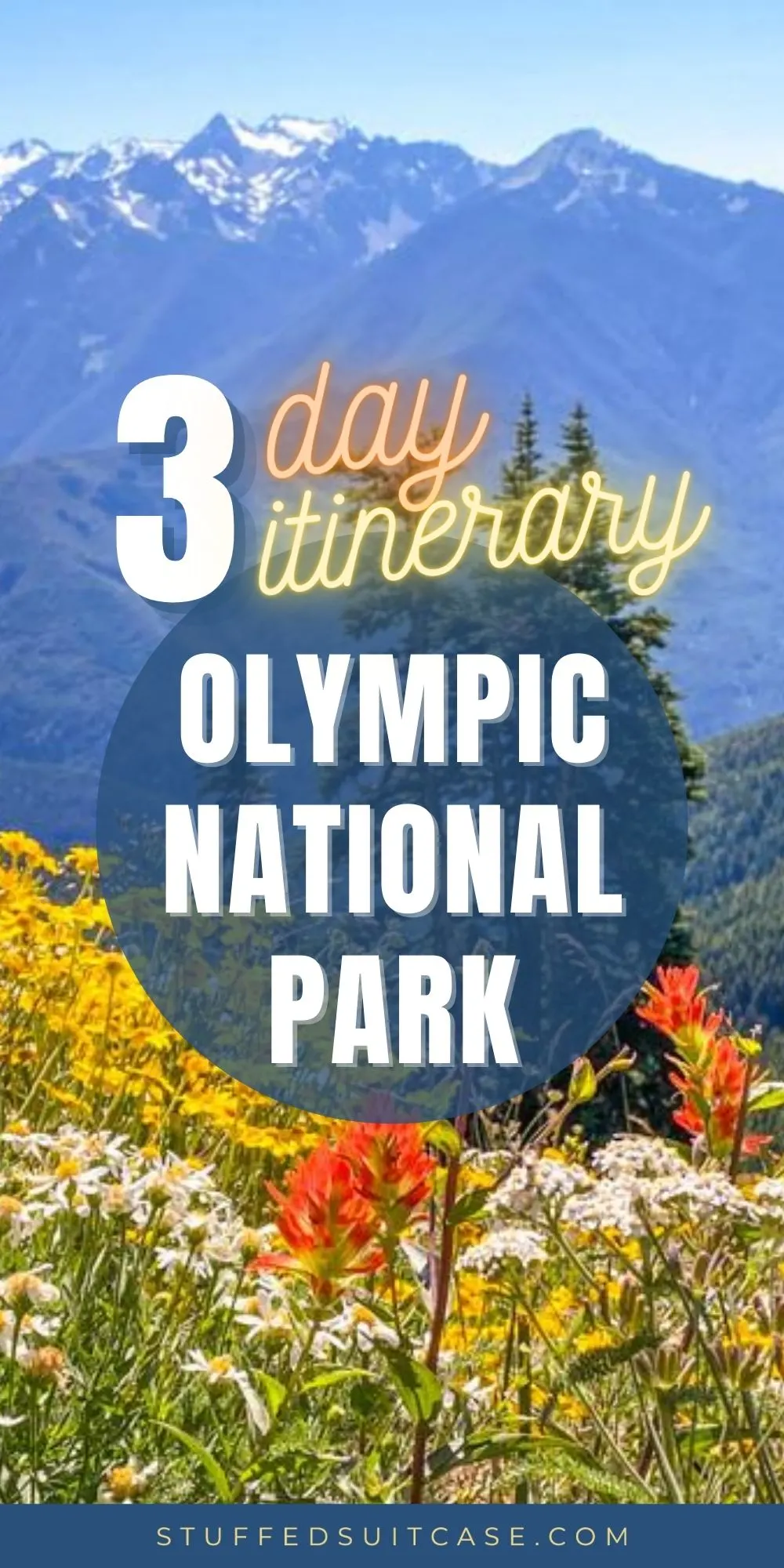 olympic national park itinerary pin image