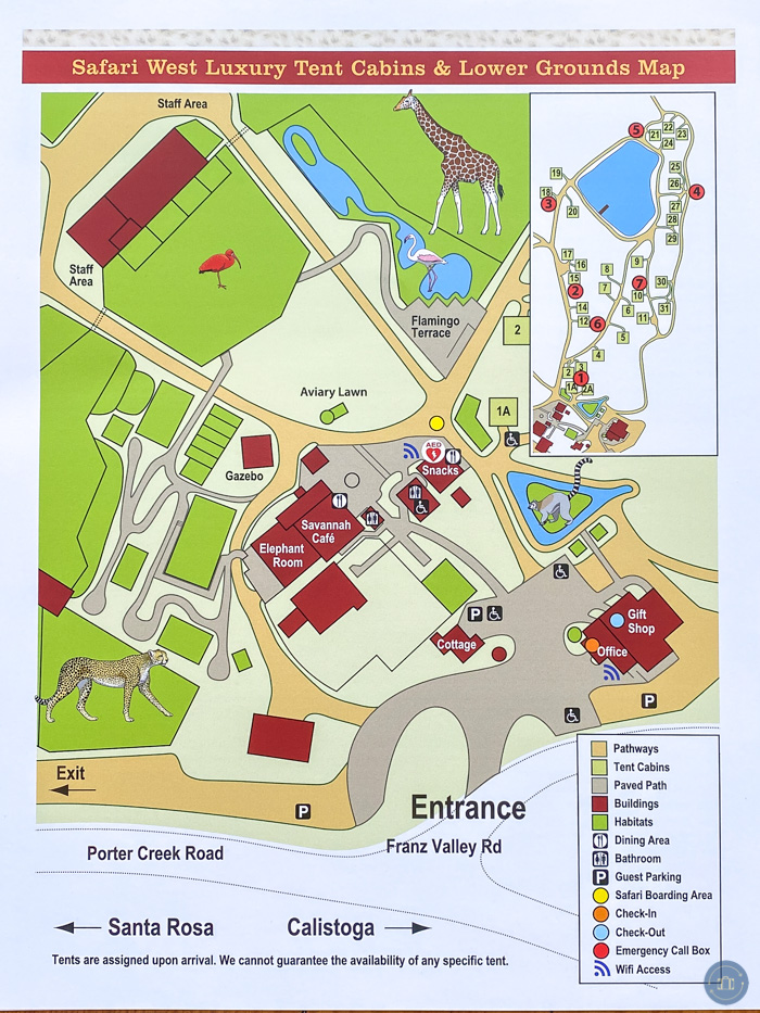 map of safari west