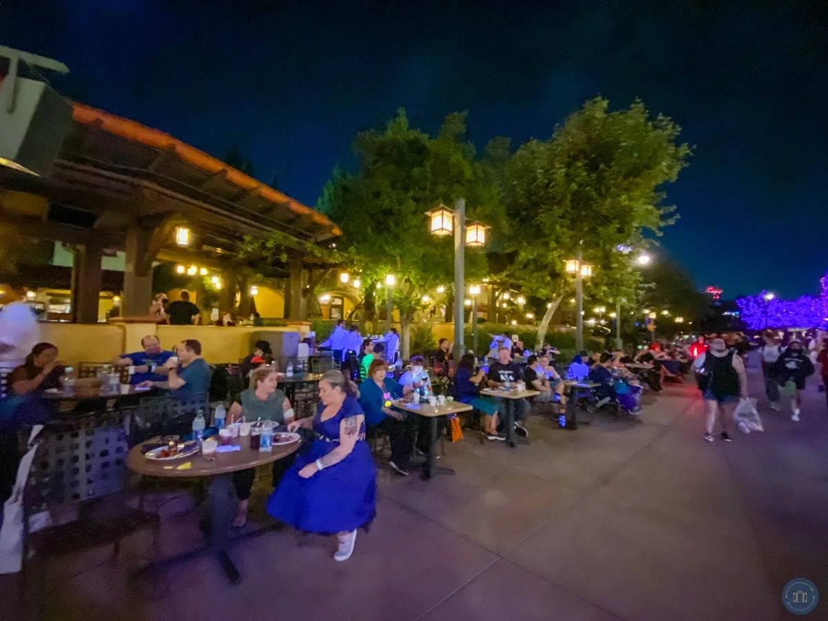 oogie boogie bash parade seating at sonoma terrace dessert dining package