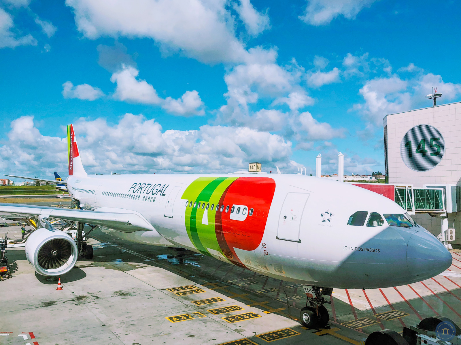 tap airlines plane at airport