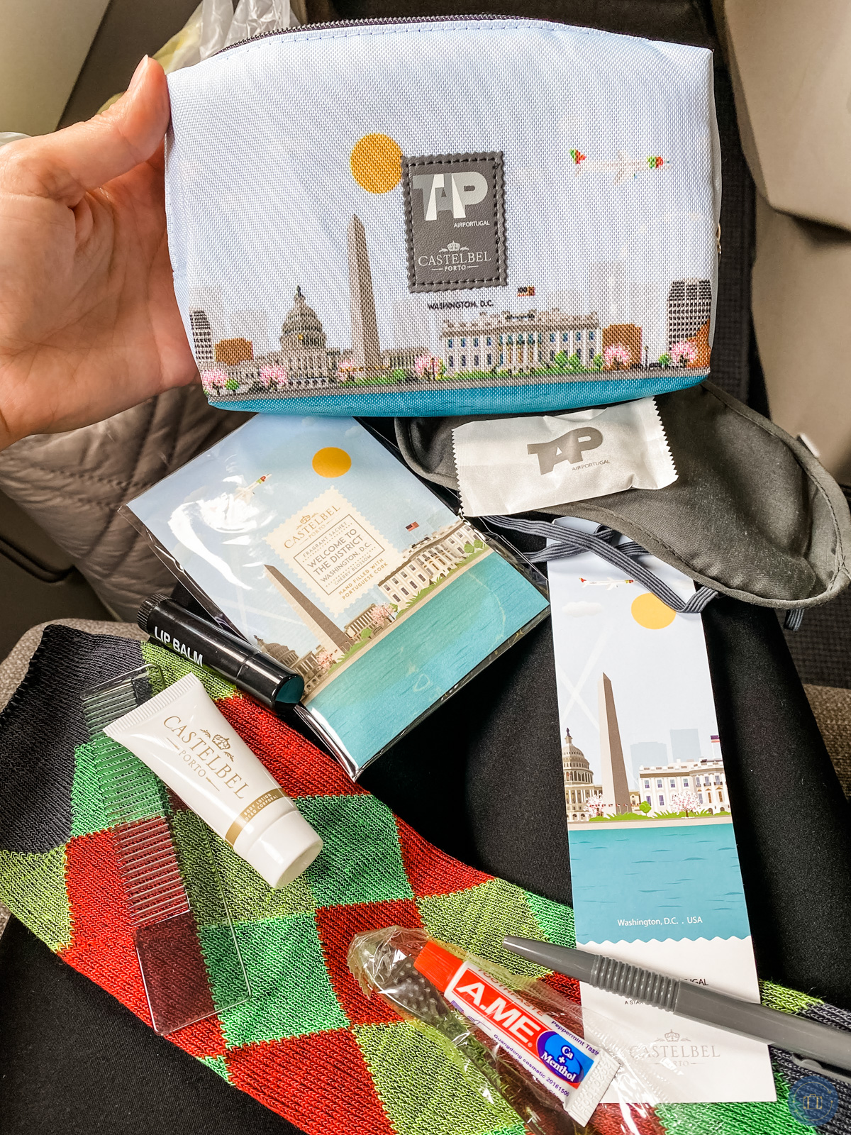 contents of tap airlines amenity kit