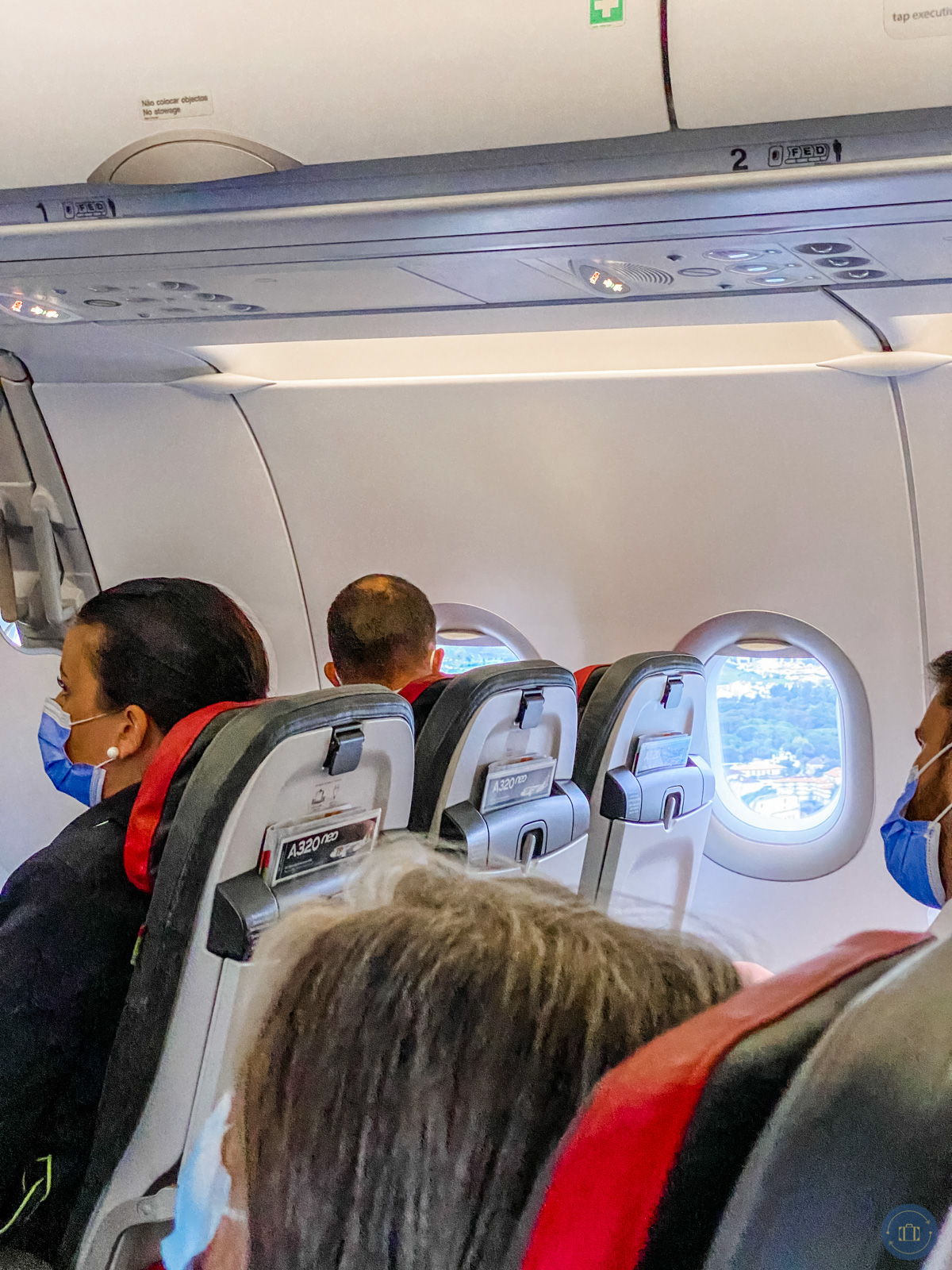 tap portugal executive class seats on portugal short-haul flight