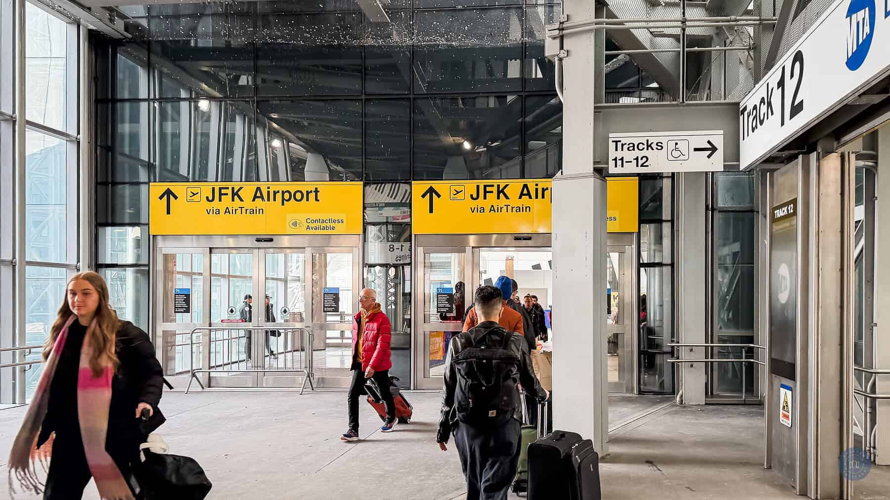 airtrain entrance for Jfk at jamaica station LIRR