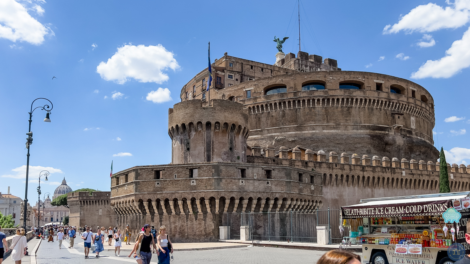 castel sant'angelo exterior view in rome