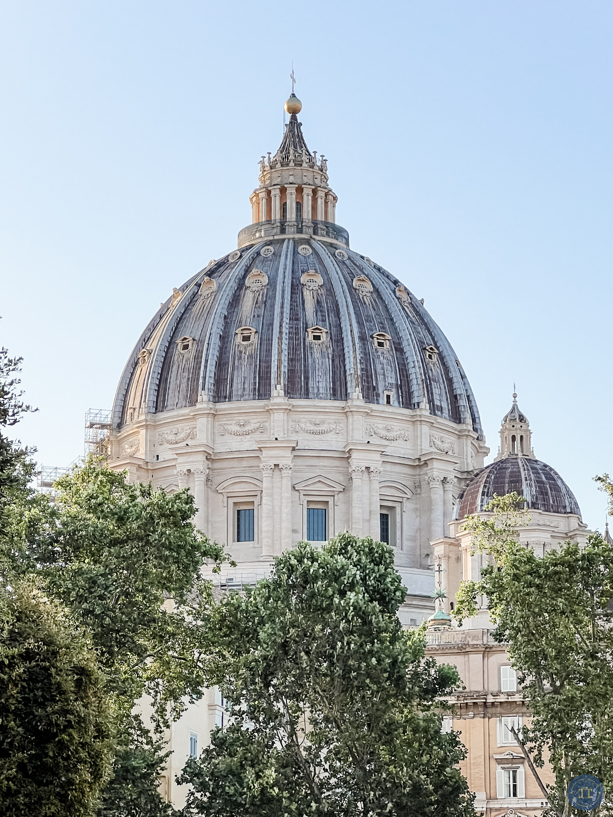 basilica dome at Vatican in Rome Italy