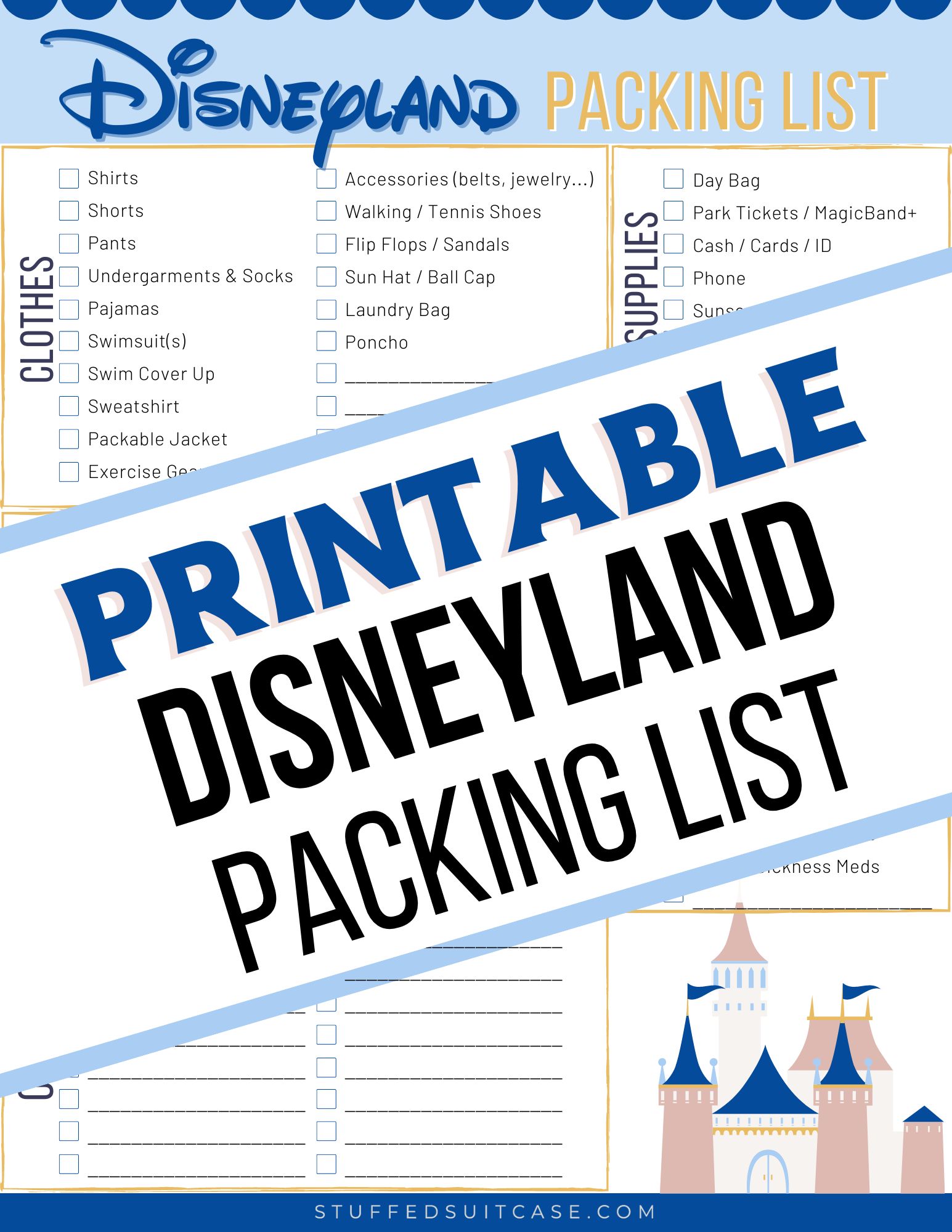 disneyland packing list