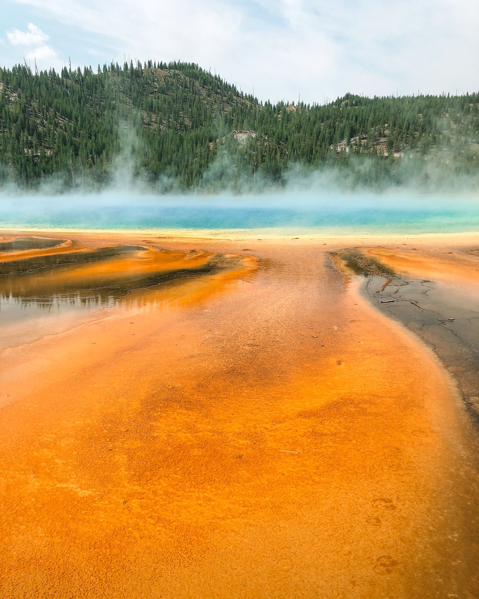 grand prismatic spring at yellowstone national park