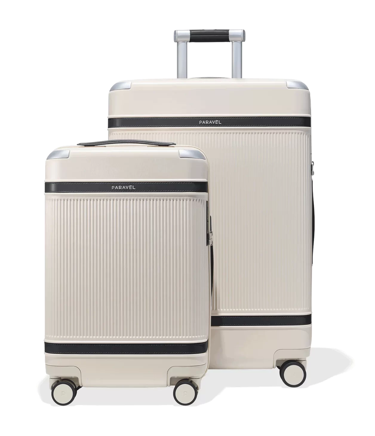 paravel domino white and black luggage gift set for travel lovers