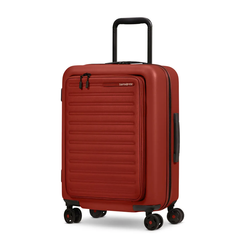 samsonite red rolling luggage carry on