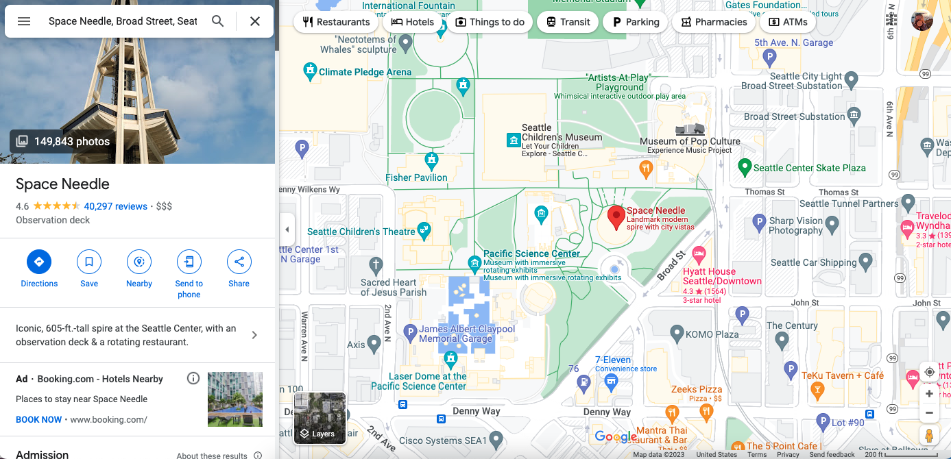 screenshot google maps directions