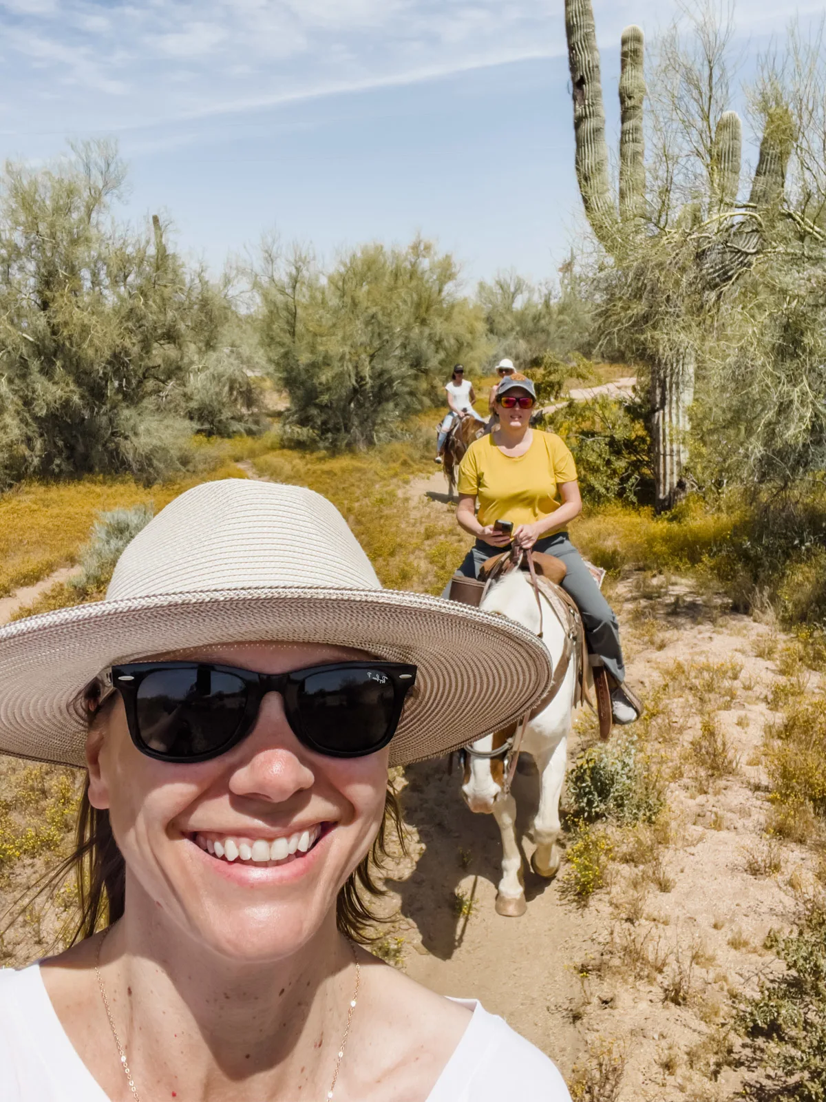 girlfriends horseback riding in scottsdale arizona