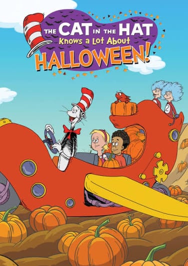 cat in the hat knows a lot about halloween movie cover art